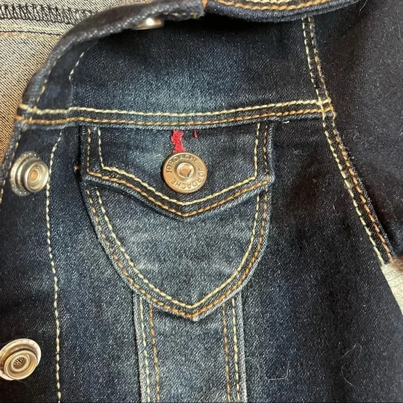 Jordache toddler Jean jacket Dark wash Size 2T NWOT - Picture 3 of 8